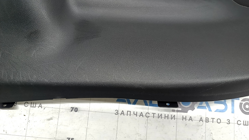 Общий вид накладки линии ниже для Mazda 3 19-26, черная отделка