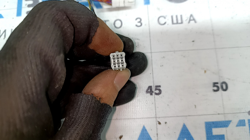 Зеркало боковое левое в сборе Mazda 3 19-22 4d, 6+4 пинов, графит, поворотник, подогрев, BSM, Mexico built
