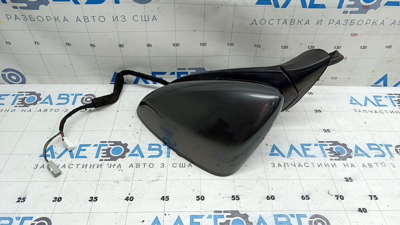 Зеркало боковое левое в сборе Mazda 3 19-22 4d, 6+4 пинов, графит, поворотник, подогрев, BSM, Mexico built
