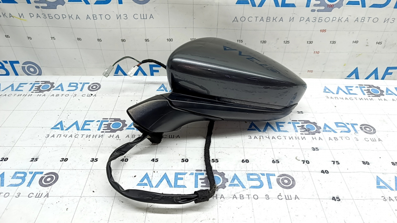 Зеркало боковое левое в сборе Mazda 3 19-22 4d, 6+4 пинов, графит, поворотник, подогрев, BSM, Mexico built