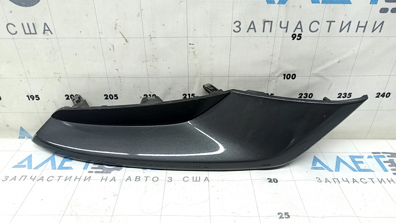 Накладка переднего бампера правая Mazda 3 19-26 4d структура черная, Mexico built, крашена, песок