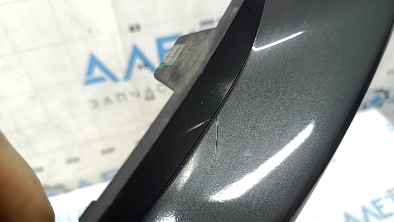 Накладка переднего бампера правая Mazda 3 19-26 4d структура черная, Mexico built, крашена, песок