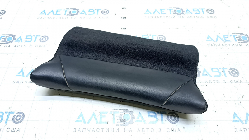 Обшивка подушки пассажирского сидения Jeep Cherokee KL 14-18 кожа черная, TRH, задняя часть, под бокс,