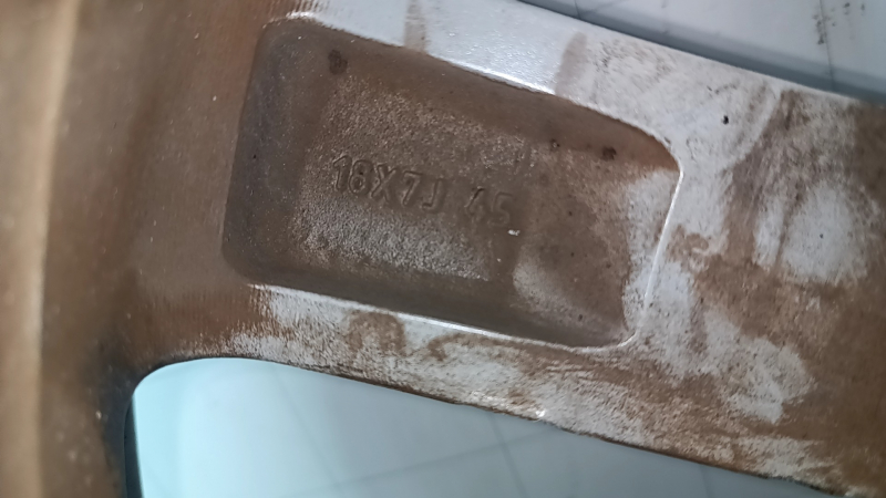 Диск колесный R18x7J ET45 Mazda 3 19-24 серебро, легкая бордюрка