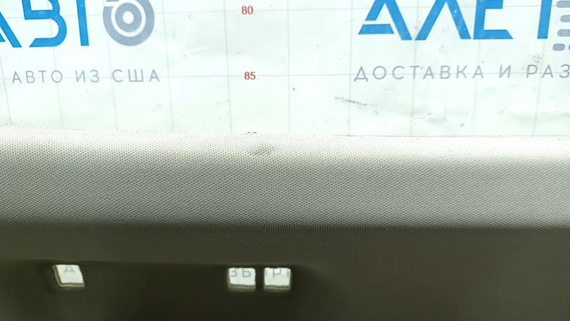 Обшивка потолка Ford Fusion mk5 17-20 серая без люка, с блоком, под чистку, заломы