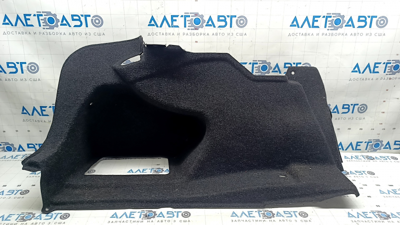 Обшивка арки левая BMW 3 F30 12-18 без сетки, без полки, черная, царапины на пластике