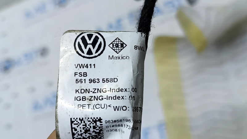 Подогрев спинки пассажирского сиденья VW Passat b7 12-15 USA