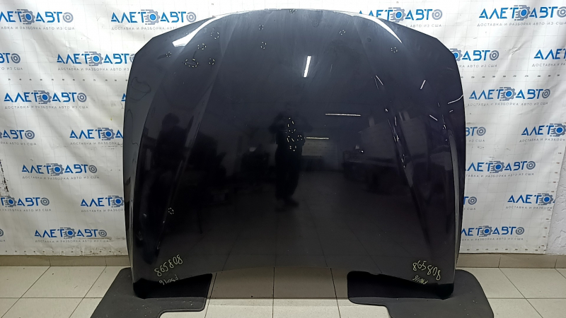 Капот голый BMW 3 F30 12-18 сталь, черный 475, царапины, песок