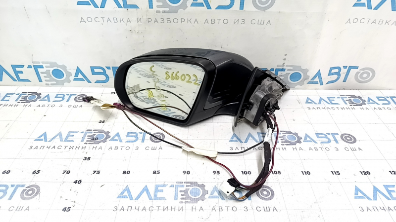 Дзеркало бічне ліве у зборі Mercedes C-class W205 15-21 10+8+2 пінів, поворотник, підігрів, з підсвічуванням, автозатемніння, BSM, графіт, подряпини
