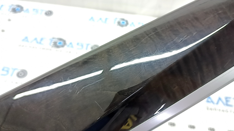 Накладка передней панели правая BMW 5 F10 11-16 коричневое дерево Perlglanz Chrom, хром, царапины