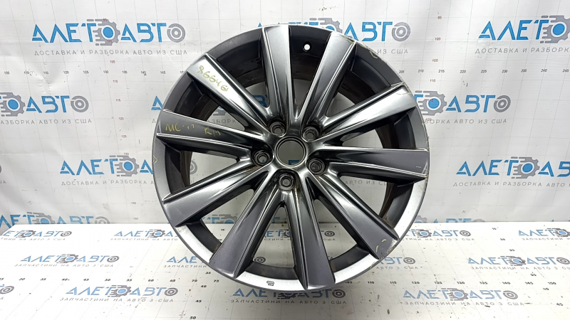 Диск колесный R19 x 7.5J ET45 Mazda 6 18-21 графит, бордюрка