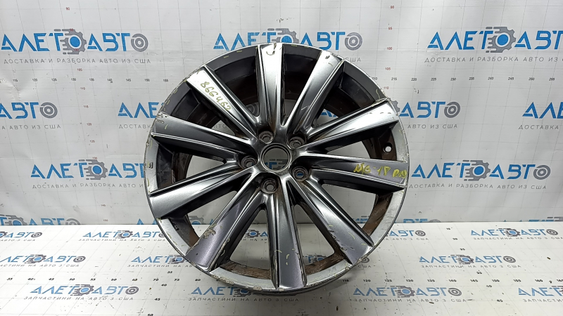Диск колесный R19 x 7.5J ET45 Mazda 6 18-21 графит, бордюрка