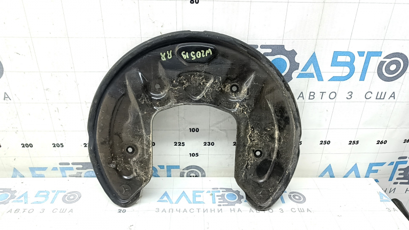 Кожух тормозного диска задний правый Mercedes C-class W205 15-21 черный