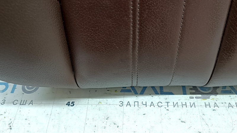 Спинка водительского сиденья Audi Q5 80A 18-20 кожа коричневая, подогрев, замята