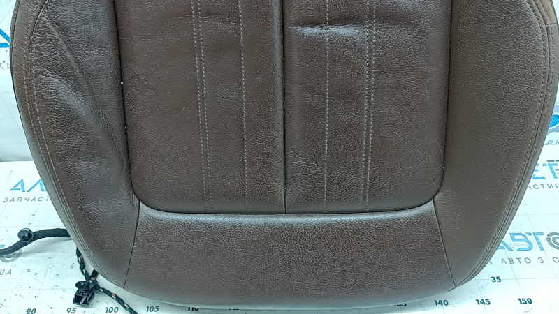 Подушка пассажирского сиденья Audi Q5 80A 18-20 кожа коричневая, подогрев, замята