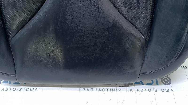 Обшивка подушки пассажирского сиденья Lincoln MKC 15-16 кожа черная, перфорация, подогрев, замята