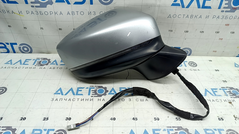 Зеркало боковое правое в сборе Mazda CX-5 17-25 6 пинов, BSM, подогрев, поворотник, серебро