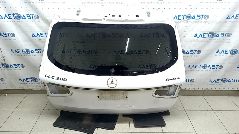Дверь багажника голая со стеклом Mercedes GLC 16-22 белый 149