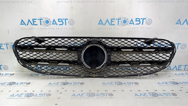 Решетка радиатора grill в сборе Mercedes GLC 300 20-22 без камеры, с эмблемой, песок
