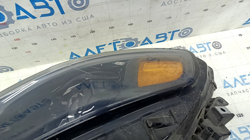 Фара передняя левая в сборе Jeep Cherokee KL 19-23 LED, песок, царапины, треснута