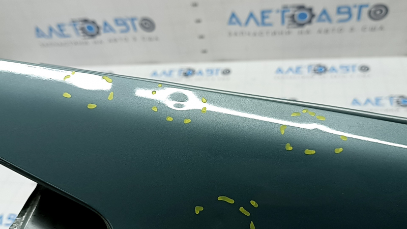 Крыло переднее левое Toyota Prius 30 13-15 зеленый 781, крашено, тычки, вмятина