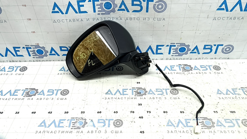 Зеркало боковое левое в сборе Toyota Prius 30 10-15 5 пинов, зеленое