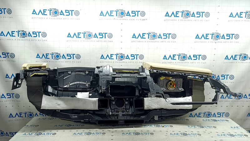 Торпедо Lexus ES 2013-2018, вид сзади, с креплениями и AIRBAG.