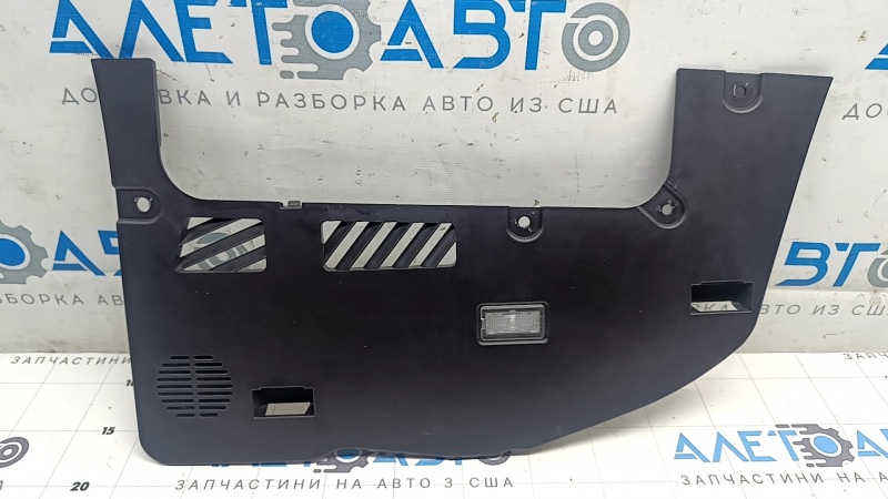 Накладка подушки безопасности колени пассажира Tesla Model 3 18-23 черная, с динамиком и подсветкой, царапины
