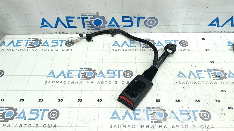 Защелка водительского ремня безопасности Hyundai Ioniq 17-22 HEV, PHEV черная, с проводом