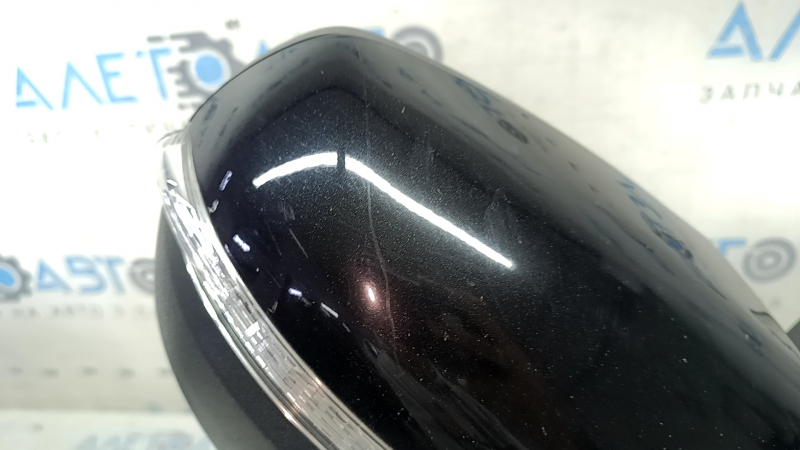 Зеркало боковое правое в сборе Ford Edge 19-24 12 пинов, поворотник, подсветка, подогрев, BSM, черное, песок, царапины