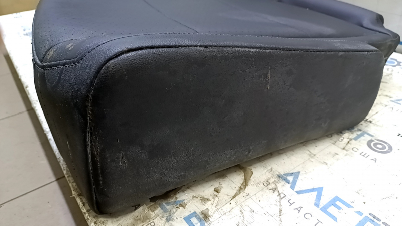 Подушка заднего ряда сидений левая 2 ряд VW Tiguan 18-21 кожа черная, перфорация, под чистку