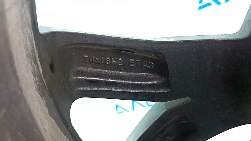 Диск колесный R18 x 7J ET43 VW Tiguan 18-24 тип 2, черный, легкая бордюрка