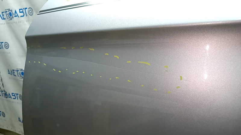 Дверь голая задняя левая Ford Edge 15-24 серебро UX, вмятина, царапины