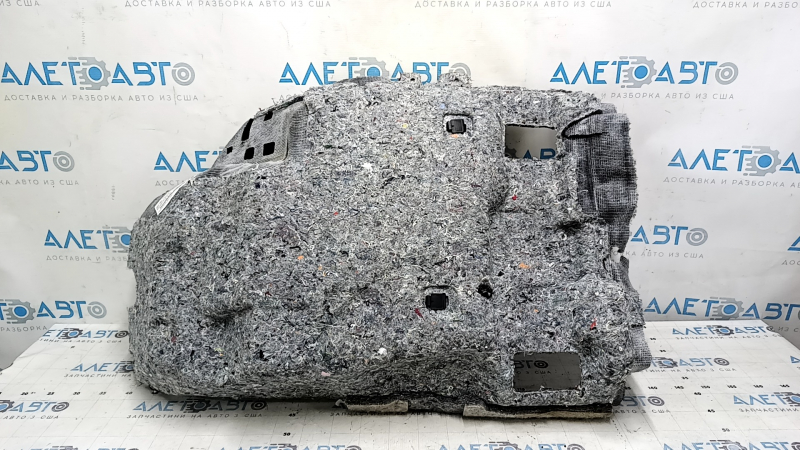 Покрытие пола переднее левое Ford Edge 19-24 черное, под химчистку, надрыв