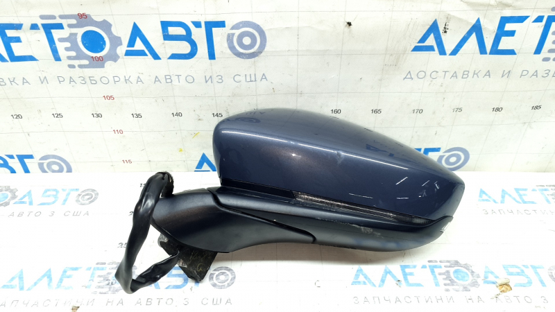 Зеркало боковое левое в сборе Mazda CX-30 20-25 6+4 пина, BSM, подогрев, память, поворотник, графит, царапины