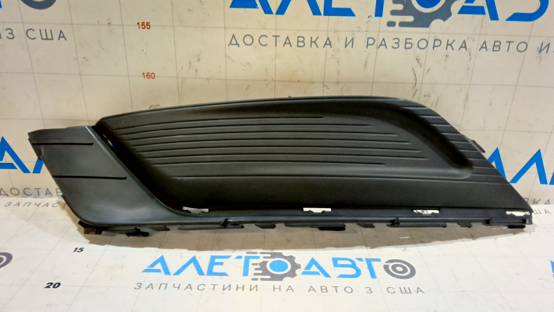 Решетка переднего бампера левая Ford Fusion mk5 17-18 без птф мат, с мат молдингом