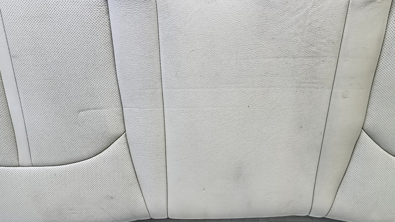 Подушка заднего ряда сидений Hyundai Sonata 15-17 кожа, бежевая, перфорация, под подогрев, под чистку, замята