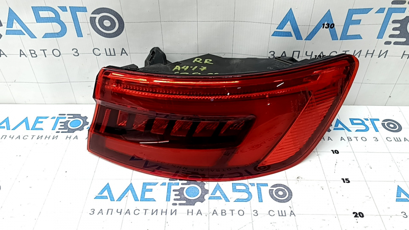 Фонарь внешний крыло правый Audi A4 B9 17-17 седан LED, потерт