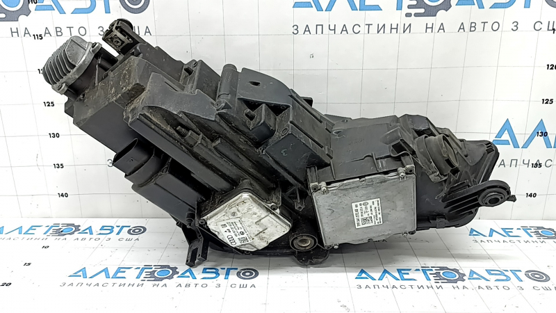 Фара передняя левая в сборе Audi A4 B9 17-19 Full LED, под полировку, паутинка