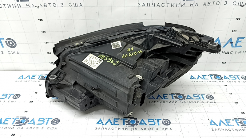 Фара передняя правая в сборе Mercedes W213 E 17-19 Multibeam LED, blue accents, под полировку, сломано крепление, микротрещины в стекле