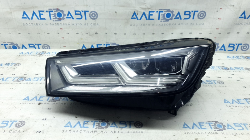 Фара передняя левая в сборе Audi Q5 80A 18-20 LED, песок, потертость