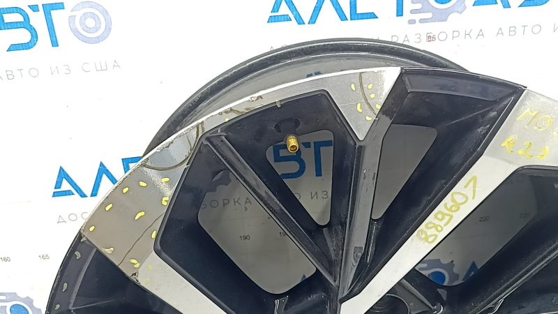 Диск колесный R20х8J ET35 Mitsubishi Outlander 22-26 черный с хромом, легкая бордюрка