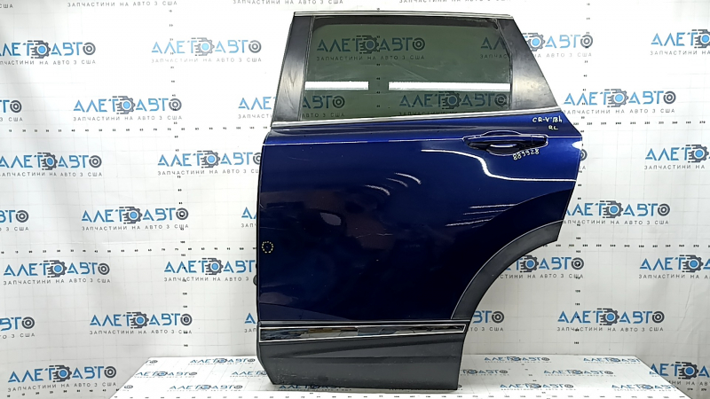 Дверь в сборе задняя левая Honda CRV 17-22 синий B-588P, тонировка, тычка
