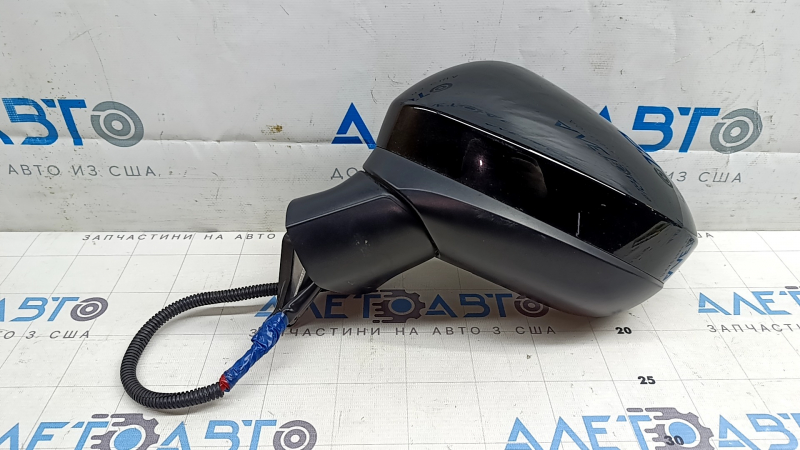 Зеркало боковое левое в сборе Nissan Ariya 23-26 9 пинов, черное, подогрев, BSM