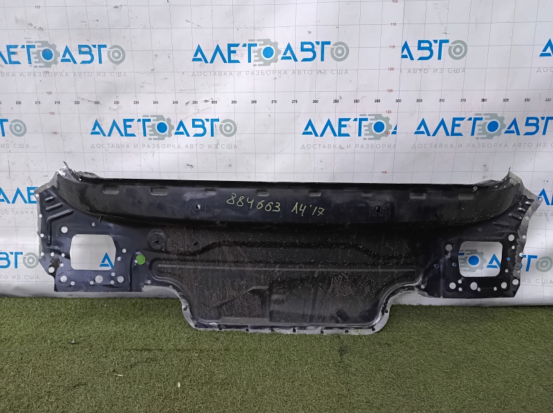 Задняя панель Audi A4 B9 17-20 2 части, высверлена, графит
