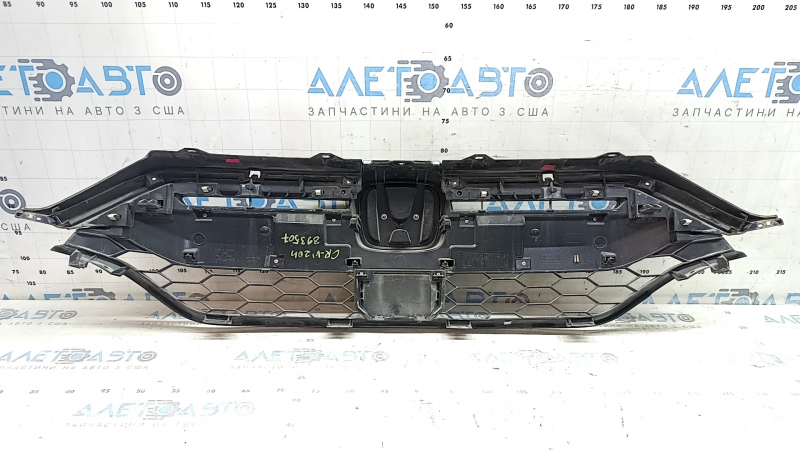 Решетка радиатора grill в сборе Honda CRV 20-22 со значком, hybrid, под радар, с накладками молдингов, песок