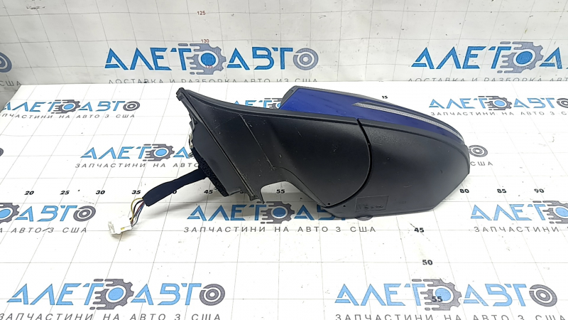 Зеркало боковое левое в сборе Hyundai Tucson 22-26 8 пинов, поворотник, подогрев, BSM, синее