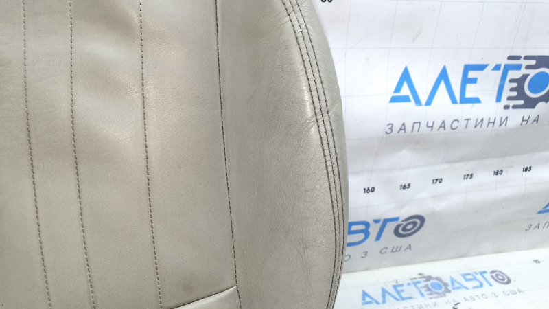 Обшивка подушки водительского сиденья Audi A6 C8 19-25 кожа светло-серая, подогрев, под чистку