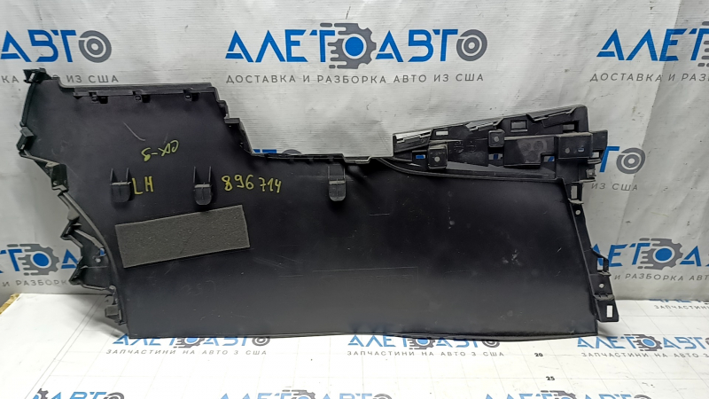 Накладка центральной консоли левая Mazda CX-9 16-23 черная, царапины