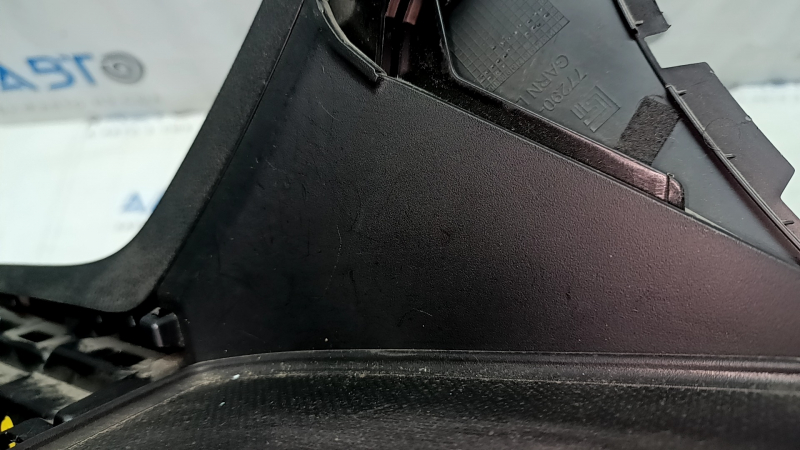 Накладка центральной консоли Honda Civic X FC 16-21 черная, царапины